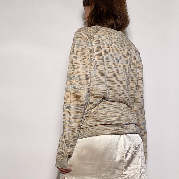 Vintage Y2K MISSONI Thin Knit Neutral SPACE DYE Sweater! Men's Medium, Women's L - Picture 2 of 8